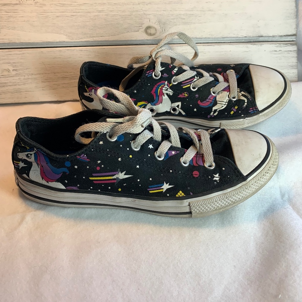 Converse All Star Unicorn and Stars Sneakers – Kids Size 4 Playful